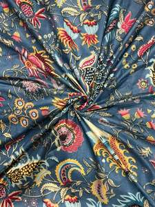 Tela de algodón cambray ligera estampada con diseño floral, nueva tela de gran venta, hermosa tela. - Product Image 4