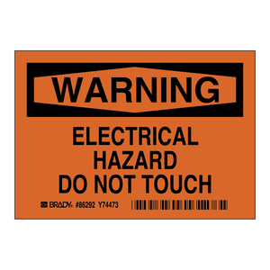 Avertissement de danger électrique : Étiquettes « Ne pas toucher » pour panneaux électriques et laboratoires - Product Image 1