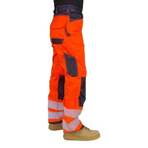 Breathable Quick Dry Straight Pattern <b>Cargo</b> <b>Work</b> <b>Pants</b> Multi-Pocket Design Safety <b>Pants</b> - Product Image 4