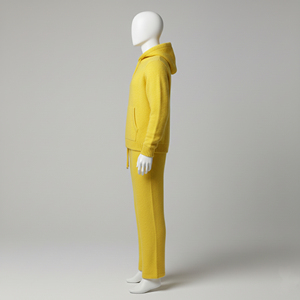 Conjunto de Suéter y Pantalones de Chándal de Algodón para Hombre, Diseño Personalizado de Lujo, Pantalones de Chándal Ajustados y Suaves, Sudadera con Capucha, Suéter de Algodón Tejido para Invierno, Talla Grande, Color Sólido - Product Image 4