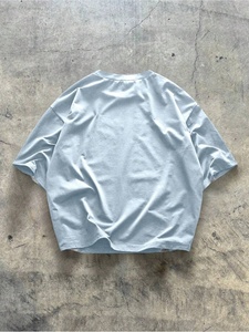 T-shirts à manches courtes pour hommes, style streetwear, 100% coton, coupe ample, avec logo personnalisé, options de couleur et de marque - Product Image 2