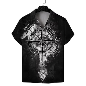 Camisa Casual de Verano para Hombre, Personalizada al por Mayor, de Manga Corta, Elástica y Estampada - Product Image 6