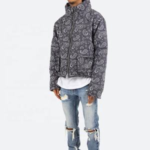 เสื้อโค้ทผ้าฝ้ายพิมพ์ลายโลโก้ออกแบบได้ตามต้องการสำหรับผู้ชายเสื้อแจ็กเก็ตและเสื้อโค้ทตัวใหญ่สำหรับฤดูหนาว - Product Image 2