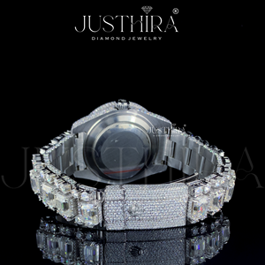 Reloj RLX de Último Diseño 2026, Totalmente Adornado con Diamantes Moissanite, Joyería Hiphop para Compromiso, Fiesta, Boda, Aniversario, Regalo - Product Image 5