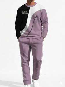 Custom Men Streetwear Tracksuit 2 Piece <b>Set</b> Oversized Cotton Fleece Mens Suit Custom Logo Wholesale High Quality Manufacturer - Product Image 4