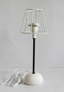 Camelon Exports Modern Table <b>Lamp</b> with Brown Cone-Shaped <b>Paper</b> <b>Shade</b> Warm Light Decorative Desk Lighting - Product Image 5