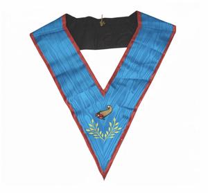 Collar Masonico Saltire Lauderdale para Maestro de Banquetes, Insignia de Oficial, Bordado a Máquina, Rito Francés, Cuentas Masónicas, Imán de Lona 3D - Product Image 6