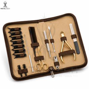 Professional Hair Extension <b>Tool</b> Kit With Extension Pliers, Precision Scissors, Sectioning Clips, Tail Comb, Loop Needle <b>Tools</b> - Product Image 2