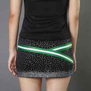 Uniforme de Animadoras para Niñas, Conjunto Deportivo de Alta Calidad con Falda, Equipación Escolar con Pedrería, Venta al Por Mayor - Product Image 3