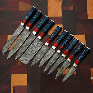 Juego de Cuchillos de Chef de Acero de Damasco de Alta Calidad, Colección Completa de Utensilios de Cocina con Agarre Cómodo y Patrón Elegante - Product Image 2