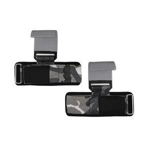 Crochets de musculation rembourrés gris avec sangles de maintien en acier, support de poignet pour haltérophilie, crochets de soulevé de terre, fabrication sur mesure - Product Image 3