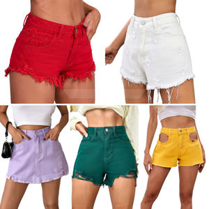 Pantalones Cortos de Verano para Mujer 2026, Ultra Cortos, Lavado Claro, Cintura Media, Transpirables, de Talle Bajo, Elásticos, Estilo Boyfriend - Product Image 1