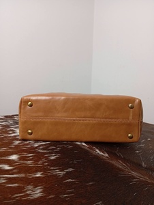 Bolso Tote Portátil de Cuero Genuino para Mujer con Cadenas, Cierre de Cremallera de Color Sólido, Estilo Minimalista, Uso Diario, Todas las Temporadas - Product Image 3