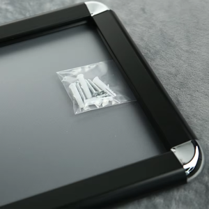 Aluminum Poster <b>Frame</b> Silver <b>Black</b> 8.5 X 11 Customizable Snap <b>Frame</b> Photo for Advertising Poster Holder - Product Image 6