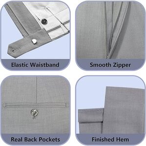 Costume homme de qualité supérieure, coupe ajustée, veste, gilet et pantalon pour le bureau, mariage ou occasions formelles, ensemble de vêtements de cérémonie - Product Image 3