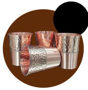 Royal Dining <b>Copper</b> Tumbler Set Elegant Beverage Glass for Hospitality <b>Table</b> Serving and Lifestyle Hydration - Product Image 3