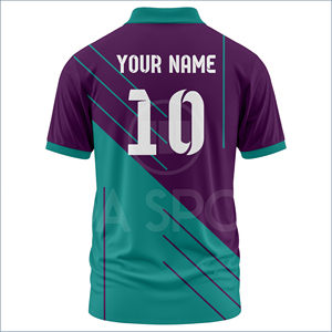 เสื้อคริกเก็ตแบบใหม่สั่งทำพิเศษ ชุดทีมแบบซับลิเมชั่น ระบายอากาศได้ดี แห้งเร็ว พร้อมชื่อผู้เล่น ผลิตจากโพลีเอสเตอร์ 100% ขายส่ง - Product Image 2