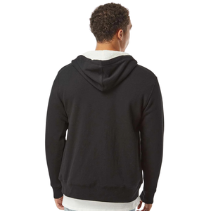 Unisex Black Heavyweight Sherpa <b>Lined</b> Full Zip Hoodie Warm <b>Fleece</b> Hooded Sweatshirt Winter <b>Jacket</b> Custom Logo OEM - Product Image 2