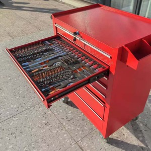 Modern Rolling 4-Drawer <b>Cabinet</b> <b>Tool</b> Chest with Mobile Wheels 300kg Load Capacity OEM Custom Barber Shop Garage Organizer - Product Image 3