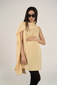 Women's Woven Button <b>Dress</b>, Crew Neck, Regular Sleeve, <b>Loose</b> Waist, Breathable Minimalist Casual Summer Style, OEM/ODM Vietnam - Product Image 2