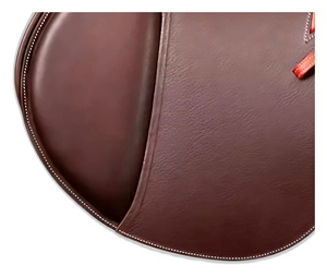 Selle d'obstacle en cuir marron personnalisée avec arceau en bois pour l'entraînement et la compétition, style western, quincaillerie en laiton - Product Image 4