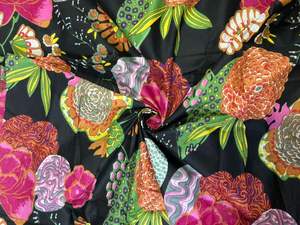 New Design Wholesale 60by60 Cambric Indian <b>Garment</b> Fabric Eco-Friendly Lightweight Floral Hand Block Screen Print for Bags Craft - Product Image 4