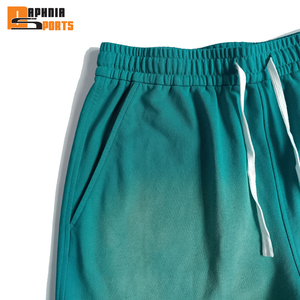 Custom Streetwear Vintage Sunfade Cotton <b>Short</b> <b>Men</b> Distressed Applique <b>Patch</b> Embroidery With Drawstring Acid Wash <b>Shorts</b> for <b>Men</b> - Product Image 3