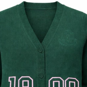 เสื้อคาร์ดิแกนปักลายสีเขียว รุ่นปี 1908 สำหรับผู้หญิง ติดกระดุมด้านหน้า แขนยาว สไตล์ลำลองแบบนักศึกษา เสื้อถักแฟชั่น เสื้อคลุม - Product Image 5