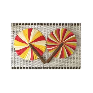 99GD MODELO CREATIVO DE ABANICO DE MANO CON HOJA DE COCO HECHO EN VIETNAM VENTA RÁPIDA ABANICO DE MANO DURADERO Y COLORIDO PARA REGALO O SOUVENIR - Product Image 3