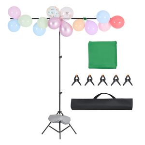 Kit Supporto per Sfondo Fotografico Regolabile 5 x 6,5 piedi con 3 Barre Trasversali - Robusto e Portatile - Product Image 1