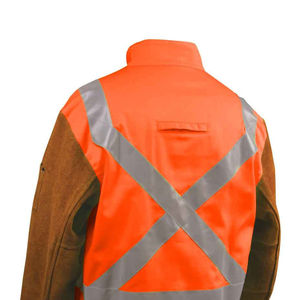 Veste de soudeur en cuir de vachette pleine fleur de haute qualité, nouveau style, équipement de travail industriel, veste de soudeur en cuir très vendue - Product Image 5