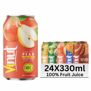 VINUT 330ml Boisson de jus de poire sans sucre Boisson rafraîchissante de marque privée de l'usine du Vietnam Option d'échantillon gratuit disponible - Product Image 1