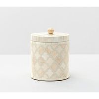 Nouveauté : boîte à bibelots ronde miniature avec incrustation de coquillages bleus, organisateur artisanal de luxe, décoration moderne pour la maison, article cadeau