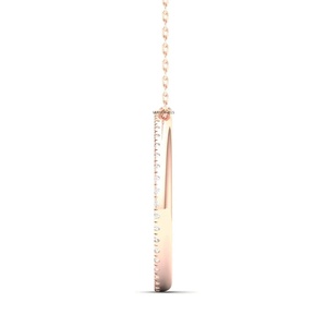 Colgante de Círculo Abierto de Doble Hilera con Diamantes Cultivados en Laboratorio de Corte Redondo en Oro de 10K, 14K, 18K y Plata 925, 935, Joyería Fina - Product Image 4