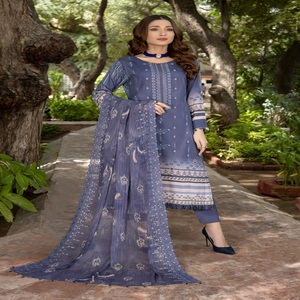 Colección Dr Haris Vol KINARA Ropa india y pakistaní de viscosa de 3 piezas para mujeres Festivales y bodas - Product Image 3