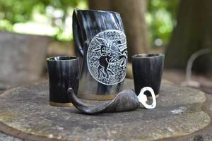 Taza de Beber de Cuerno de Búfalo Antigua a un Precio Razonable, Taza de Café y Vino de Cuerno de Búfalo de Lujo, Calidad Estándar - Product Image 5