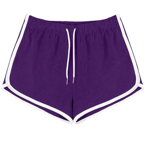 Shorts Deportivos Rojos de Punto para Mujer, Cintura Alta, con Cordón Ajustable, Transpirables, Color Sólido, Corte Regular, Hechos a Medida, ODM, Novedad 2026 - Product Image 5