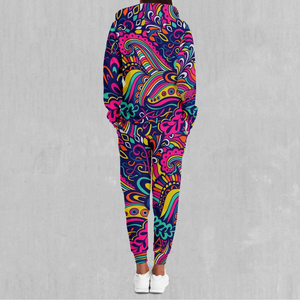 Conjunto de chándal con sudadera con capucha y cremallera y pantalones deportivos con estampado abstracto colorido para mujer - Product Image 2