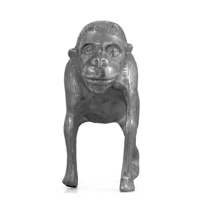 Figurine de singe en fonte, sculpture animale, objet de collection, pièce maîtresse décorative pour la maison et le bureau - Product Image 2