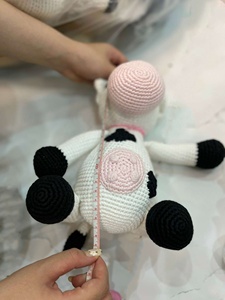 Amigurumi Đồ Chơi Bò Nhồi Bông Đan Móc Sợi Bò Nhồi Bông Quà Tặng Trang Trí Nhà Kho Động Vật Bò Sữa Trang Trại - Product Image 4