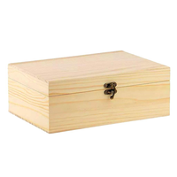 Boîte de rangement en bois naturel rustique Petite solution de rangement pour bureau, maison ou fournitures de bureau Boîte en bois
