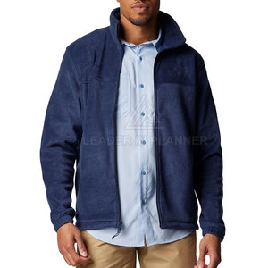 Veste d'hiver en polaire à fermeture éclair intégrale, col rabattu uni, couleur unie - Product Image 6