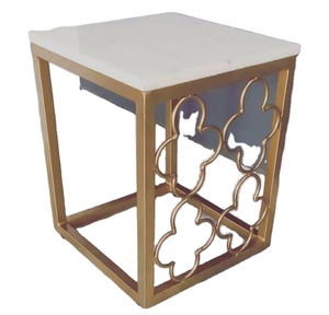 Taburete con incrustaciones de soporte de madera, taburete de sala de estar simple y moderno de buena calidad con incrustaciones de soporte de latón al por mayor para dormitorio - Product Image 4