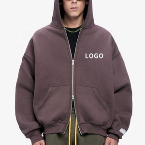 2025 Men's Zip up <b>Hoodie</b> Custom Logo <b>Soft</b> High Quality 100% Cotton for Winter Personalized Design for Sale - Product Image 3