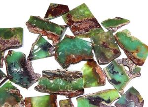 Tranches de Chrysoprase Naturel d'Australie Éblouissantes en Gros, Cabochons de Pierres Précieuses de Formes Mixtes et Toutes Tailles, Vente Chaude - Product Image 5