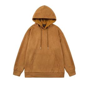 เสื้อฮู้ดโอเวอร์ไซส์ผู้ชาย สีพื้น ผ้าฝ้ายเฟรนช์เทอร์รี่ สวมใส่สบาย มีกระเป๋า เหมาะสำหรับใส่ในฤดูใบไม้ร่วง - Product Image 5
