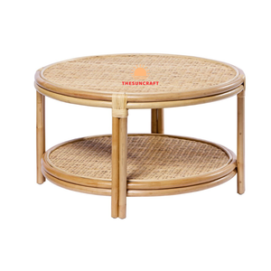 Handmade tự nhiên mây Bàn cà phê với sang trọng bằng đá cẩm thạch thiết kế tốt nhất người bán đồ nội thất nhà máy trực tiếp từ Việt Nam - Product Image 5