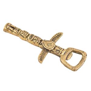 Ouvre-bouteille artisanal Vocalforlocal en laiton carré avec motif gravé de deux perroquets, lot de 1, pour bière, soda, vin, bouchons, ustensiles de cuisine - Product Image 4
