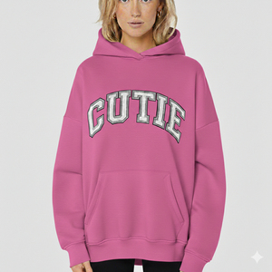 Sudadera con Capucha Extra Grande para Mujer, de Alta Calidad OEM, para Invierno, Manga Larga, Hombros Caídos, Logotipo Personalizado, 100% Algodón, Felpa Transpirable - Product Image 2