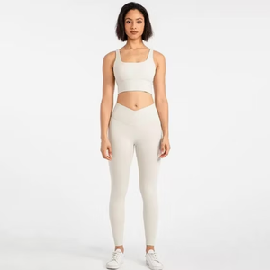 Conjunto de Yoga para mujer, ropa de gimnasio para entrenamiento, conjunto de Yoga transpirable para mujer, conjuntos de Yoga de nailon para adultos - Product Image 6